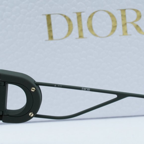 FINAL PRICE NEW DIOR 30MONTAIGNE S3U 56C0 MATTE GREEN/GREEN SUNGLASSES - Picture 9 of 13